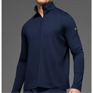 ALO Yoga Men's Navy Quarter Zip